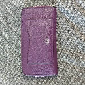Coach zippered wallet